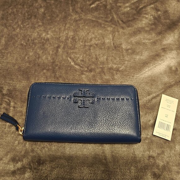 Tory Burch Navy Blue Wallet - Picture 1 of 3